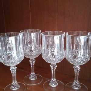 Cristal D'  Arques Longchamp Lead Crystal Glasses